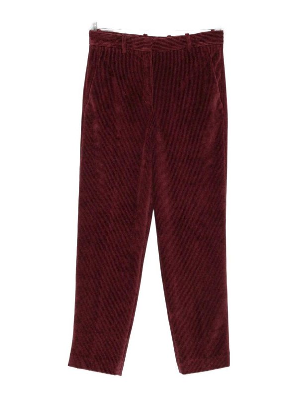 CIRCOLO 1901: Pantalones casual - Pantalón Casual - Rojo Oscuro