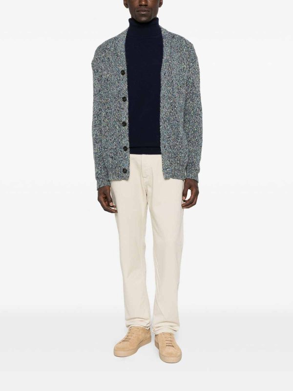 DANIELE FIESOLI: Suéteres con cuello pico online - Suéter Cuello Redondo - Azul