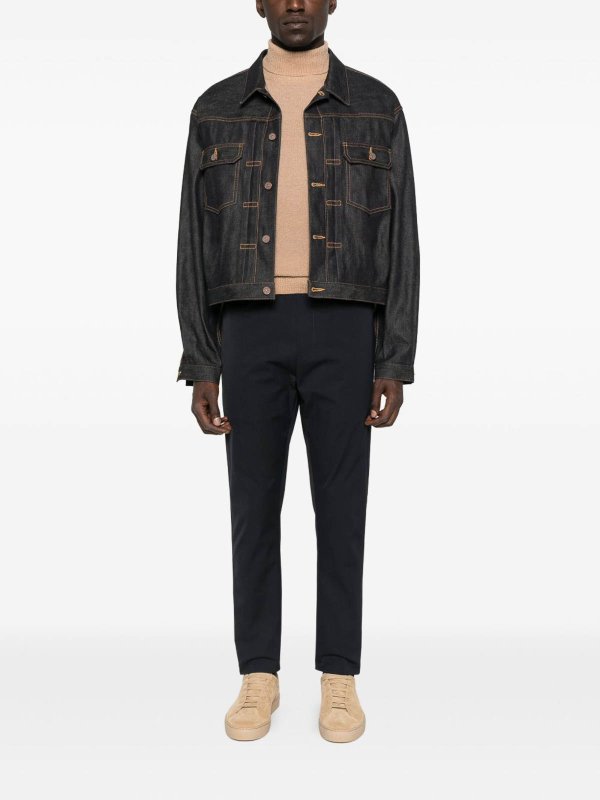 DANIELE FIESOLI: Strickpullover mit Rundhalsausschnitt online - Rundhalspullover - Camel