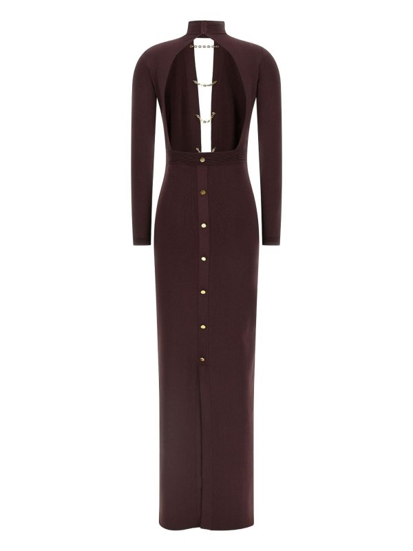 ELISABETTA FRANCHI: ニーレングスドレス online - 膝丈ドレス - ダークレッド