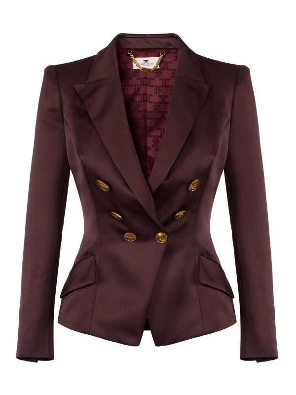 ELISABETTA FRANCHI: Casualjacken - Casualjacke - Dunkelrot