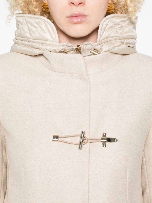 Manteau Court - Blanc shop online: FAY