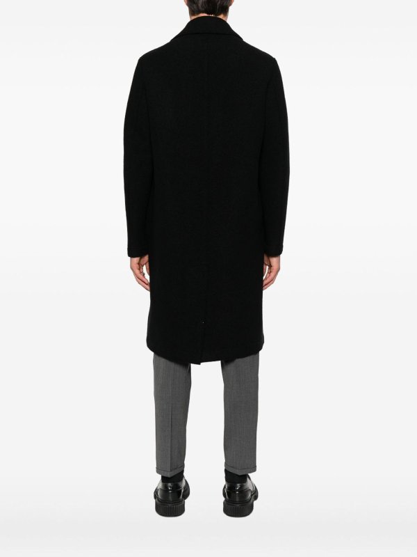 ショートコート - 黒 shop online: HARRIS WHARF LONDON