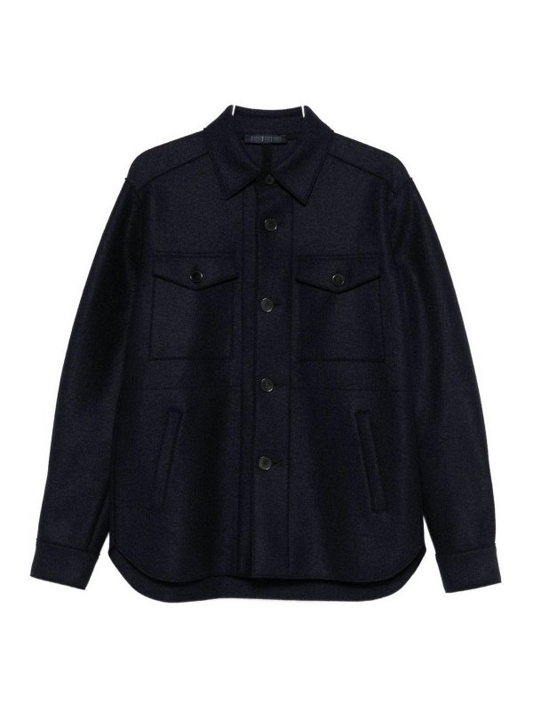 HARRIS WHARF LONDON: Manteaux courts - Manteau Court - Bleu