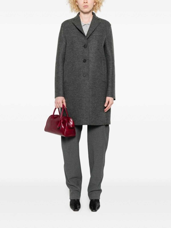 Manteau Court - Gris shop online: HARRIS WHARF LONDON