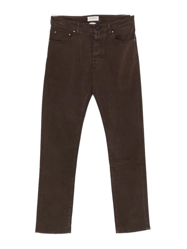 JACOB COHEN: Pantalons casual - Pantalons Décontractés - Marron