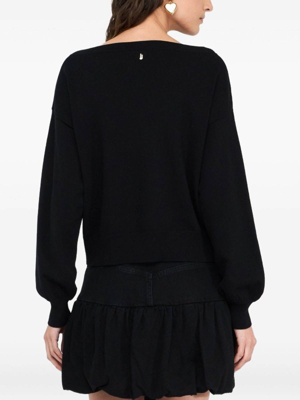 Liu Jo: crew necks online - Sweater With Rhinestones