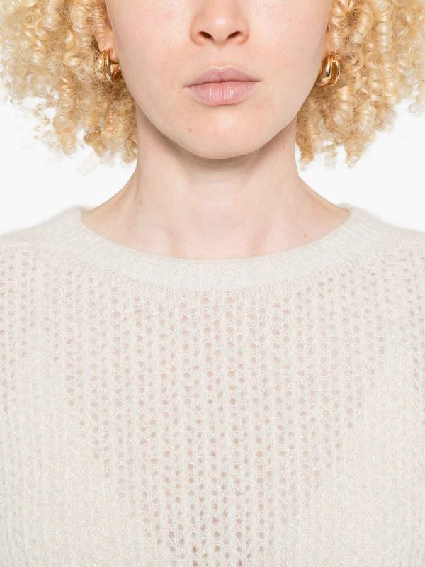 Rundhalspullover - Weiß shop online: Liu Jo