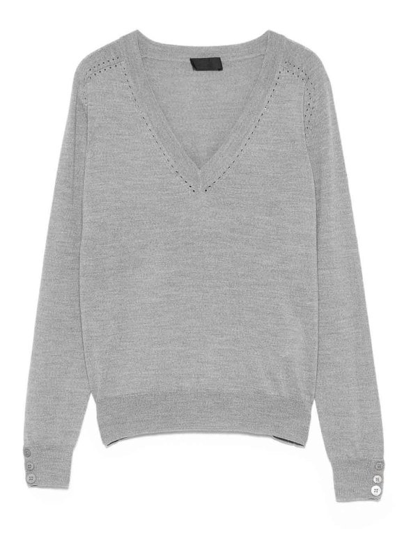 Liu Jo: クルーネック - クルーネック - グレー