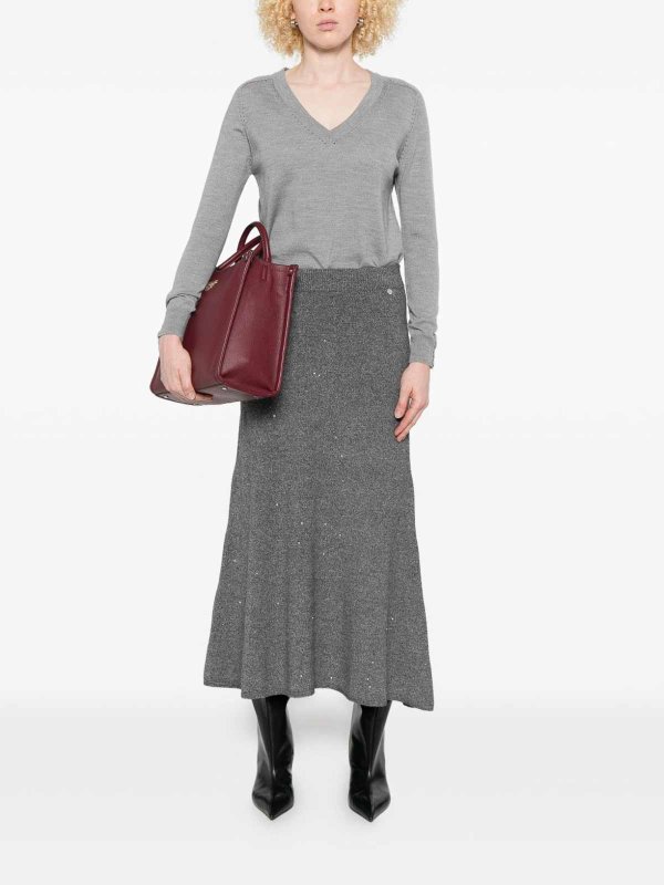 The Best Shops Liu Jo: クルーネック - クルーネック - グレー