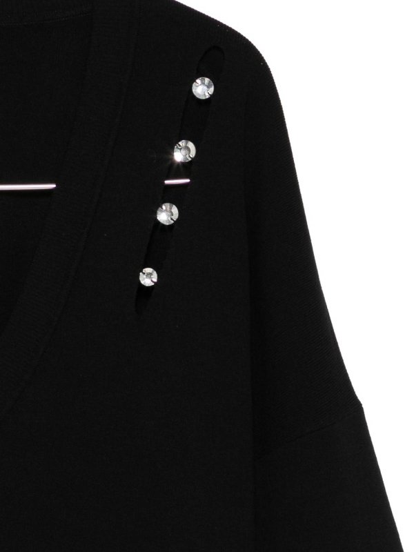 The Best Shops Liu Jo: Suéteres con cuello pico - Suéter Cuello Redondo - Negro