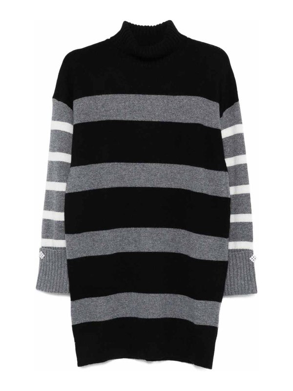 Liu Jo: Vestidos media pierna - Vestido Midi - Negro