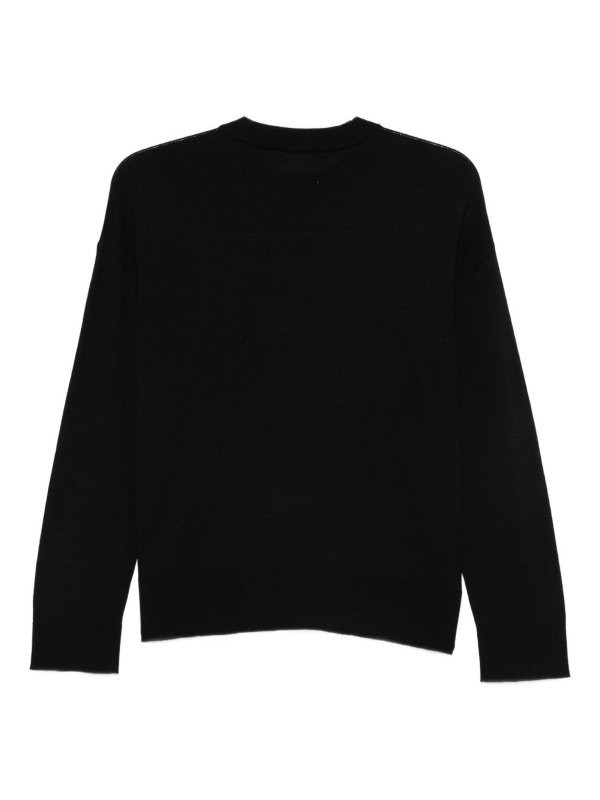 Liu Jo: Strickpullover mit Rundhalsausschnitt online - Rundhalspullover - Schwarz