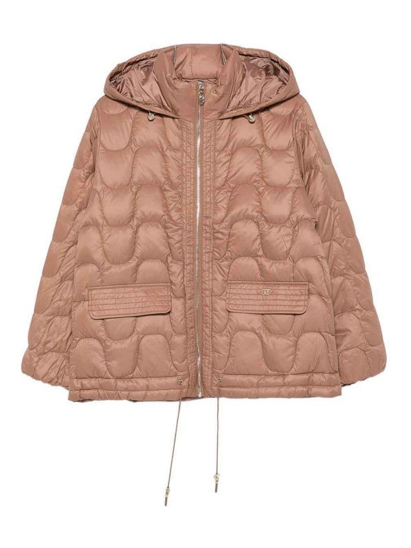 Liu Jo: Vestes-rembourrees - Blouson Rembourré - Marron