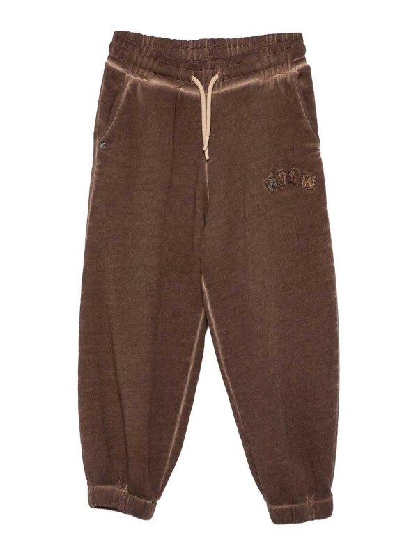m.s.g.m.: tracksuit bottoms - Cotton Tracksuit Bottoms