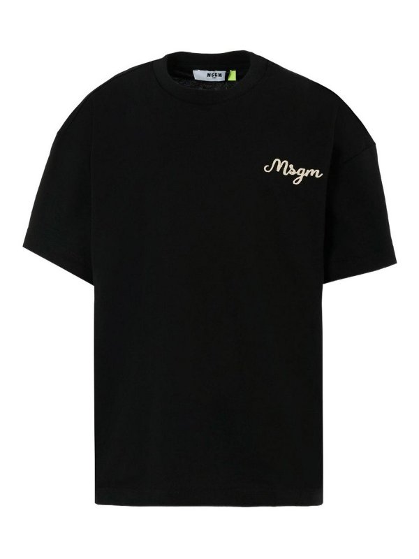 m.s.g.m.: T-shirts - T-Shirt - Schwarz