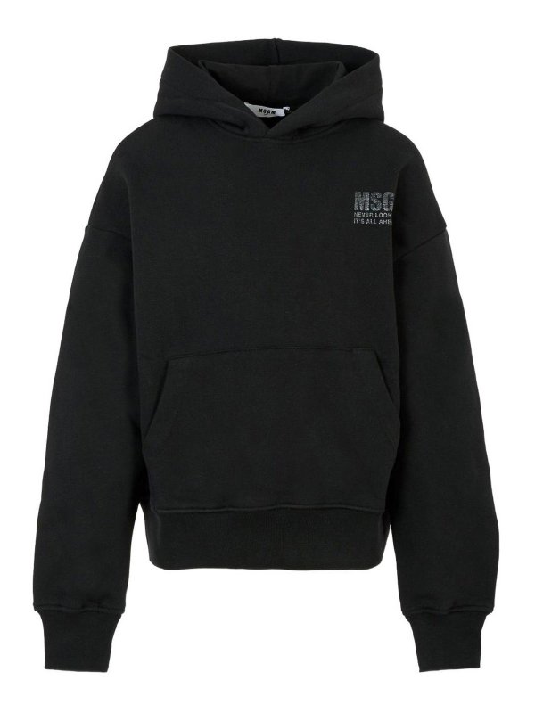 m.s.g.m.: Sudaderas y suéteres - Sudadera - Negro