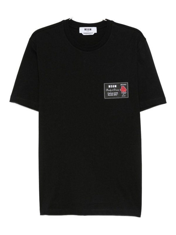 m.s.g.m.: T-shirts - T-Shirt - Noir