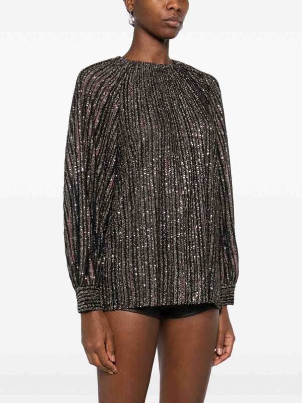 MISSONI: blouses online - Lurex Striped Blouse