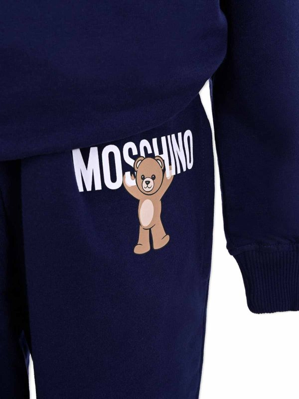 The Best Shops MOSCHINO: tracksuit bottoms - Cotton Tracksuit With Logo