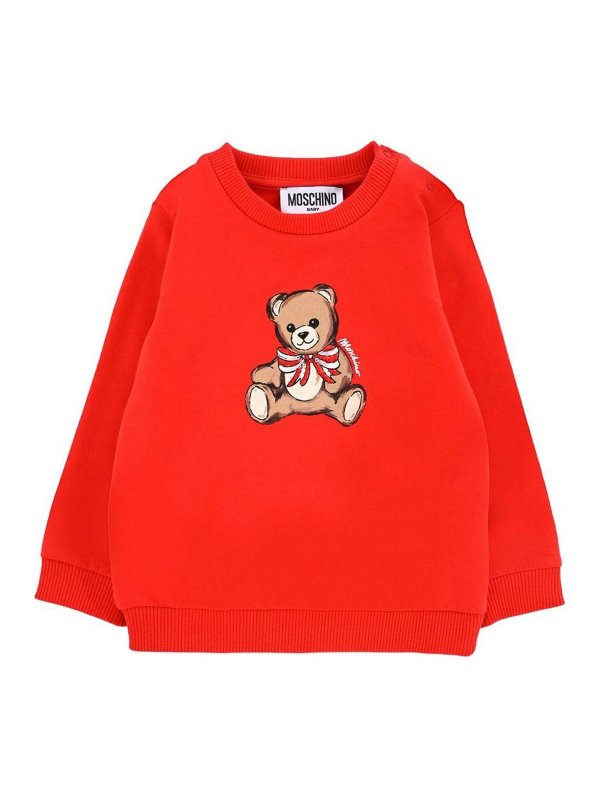 MOSCHINO: Sweatshirts und Pullover - Sweatshirt - Rot