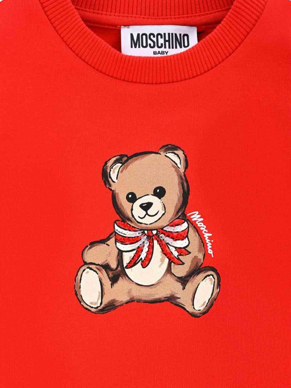 The Best Shops MOSCHINO: Sweatshirts und Pullover - Sweatshirt - Rot