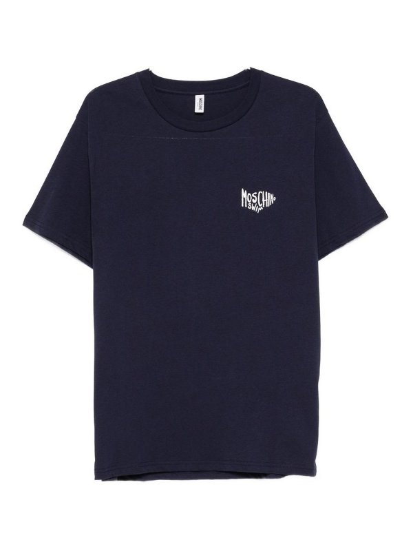 MOSCHINO: T-shirts - T-Shirt - Bleu