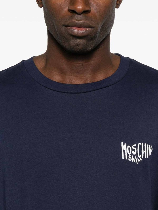MOSCHINO: T-shirts online - T-Shirt - Bleu