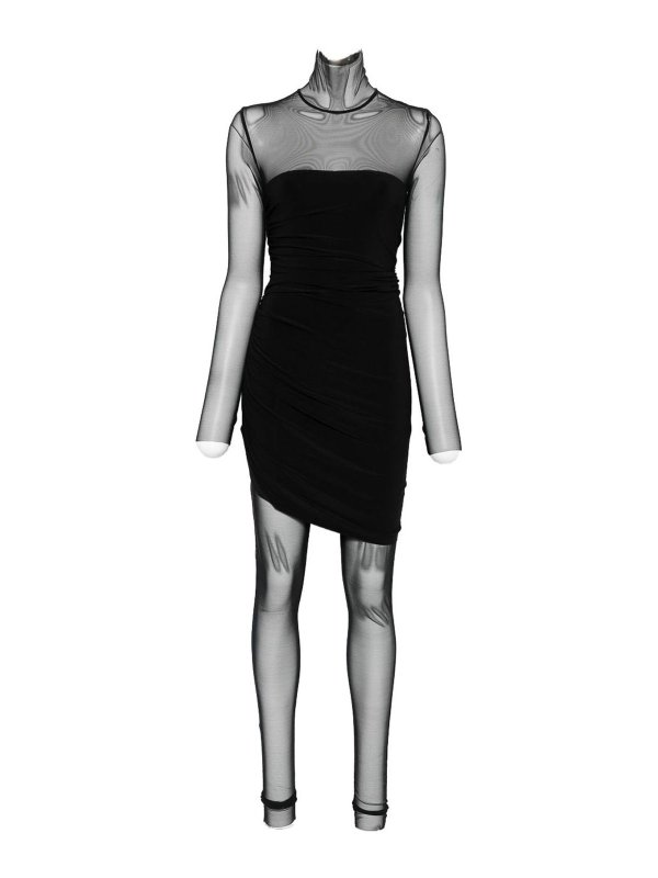 Norma Kamali: Robe longueur genou - Robe Au Genou - Noir