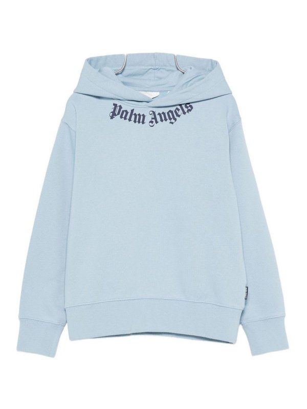 Palm Angels: Sudaderas y suéteres - Sudadera - Azul Claro