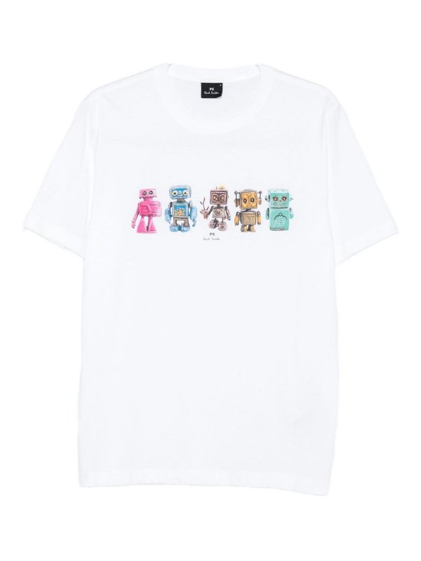 PAUL SMITH: Strickpullover mit Rundhalsausschnitt - Rundhalspullover - Weiß