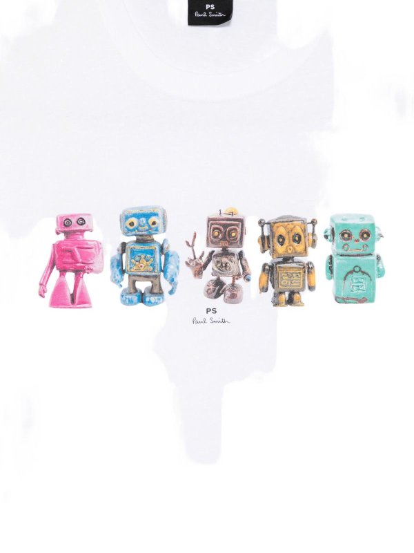 PAUL SMITH: Strickpullover mit Rundhalsausschnitt online - Rundhalspullover - Weiß