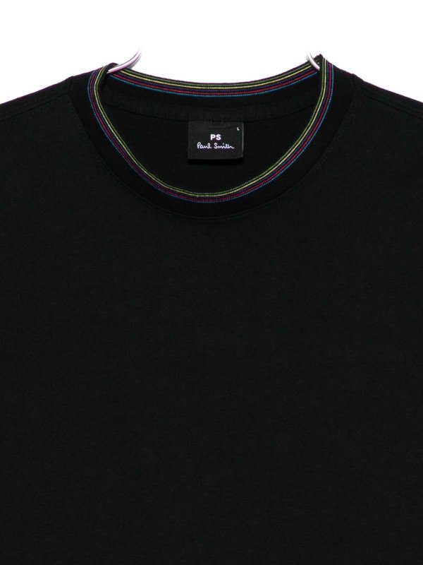 PAUL SMITH: crew necks online - T-Shirt With Striped Crew Neck