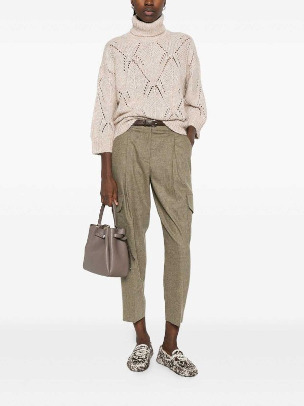 Rundhalspullover - Weiß shop online: PESERICO