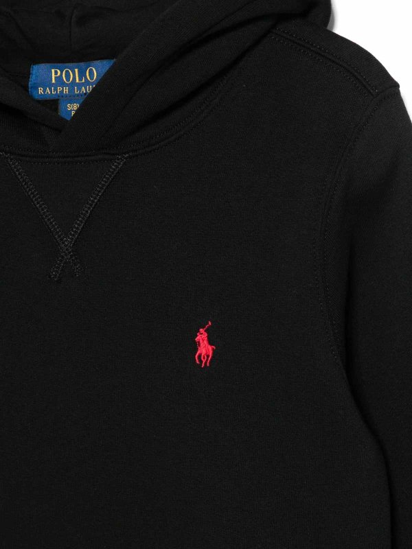 POLO RALPH LAUREN: Sweatshirts & Sweaters online - Black Logo Hoodie