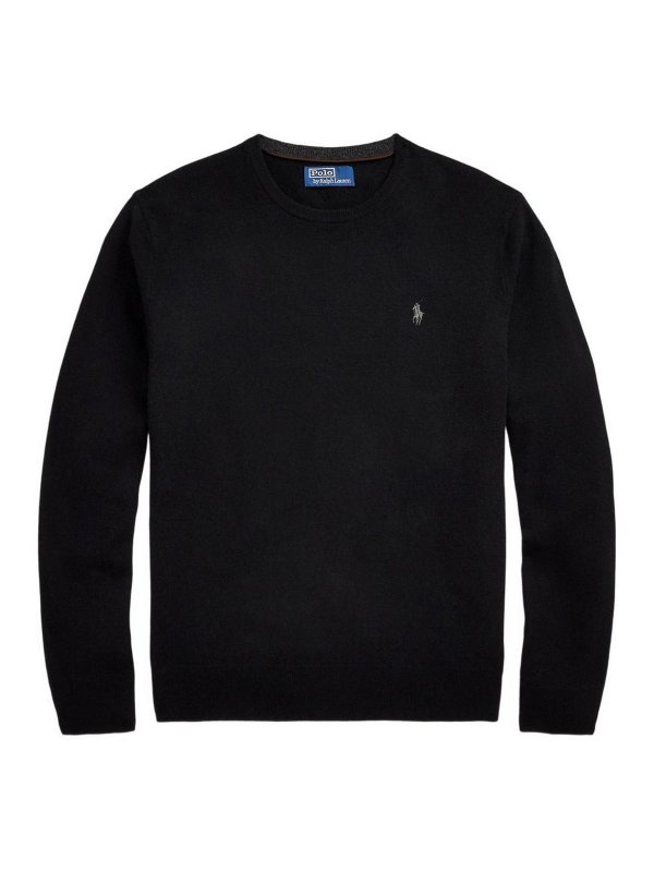 POLO RALPH LAUREN: Suéteres con cuello pico - Suéter Cuello Redondo - Negro