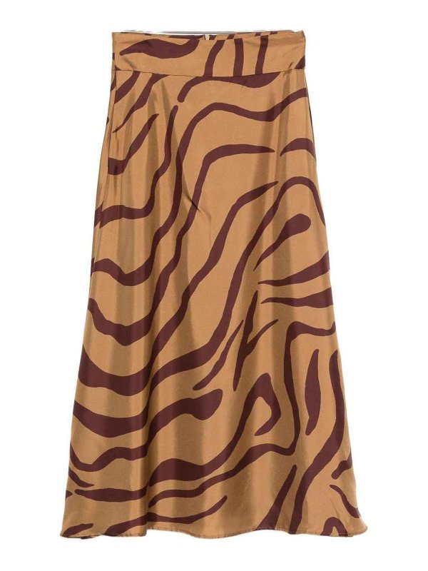 RAQUEL DINIZ: ニーレングススカート＆ミディ丈 - 膝丈/ミディスカート - ベージュ