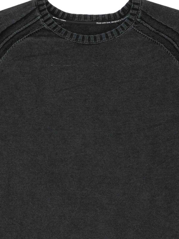 RRD Roberto Ricci Designs: Strickpullover mit Rundhalsausschnitt online - Rundhalspullover - Schwarz