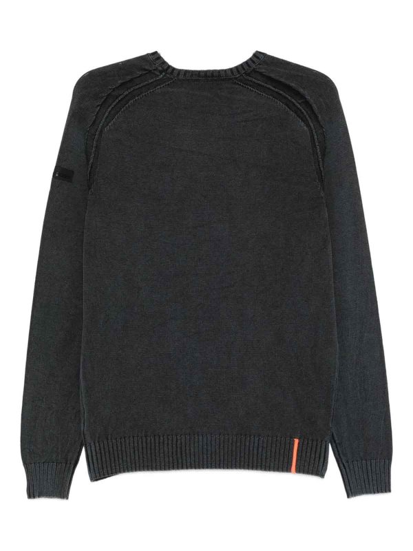 The Best Shops RRD Roberto Ricci Designs: Strickpullover mit Rundhalsausschnitt - Rundhalspullover - Schwarz