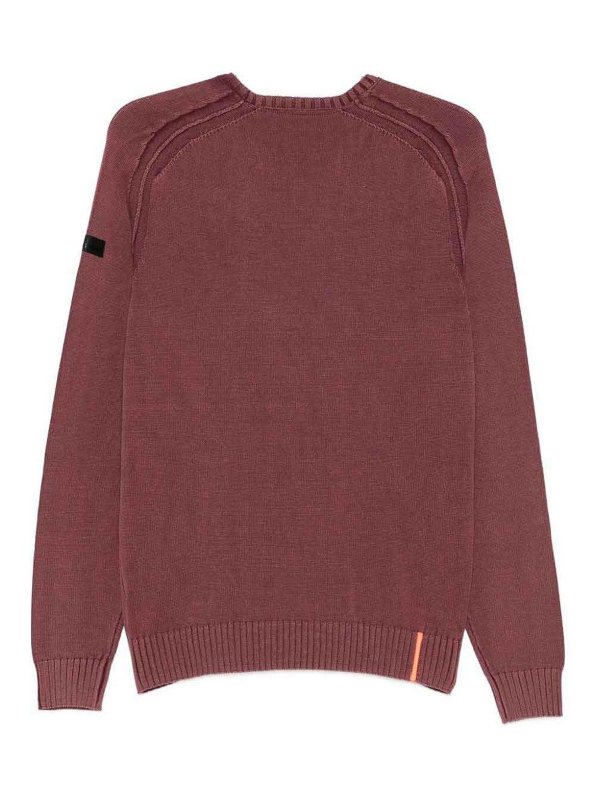 RRD Roberto Ricci Designs: Suéteres con cuello pico online - Suéter Cuello Redondo - Rojo Oscuro