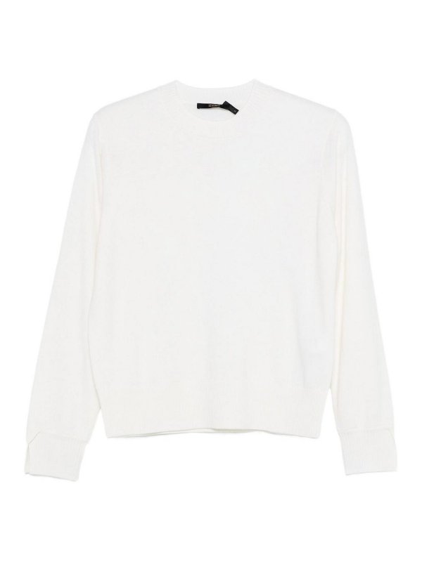 SEVENTY: Pull col rond - Pull Col Rond - Crème