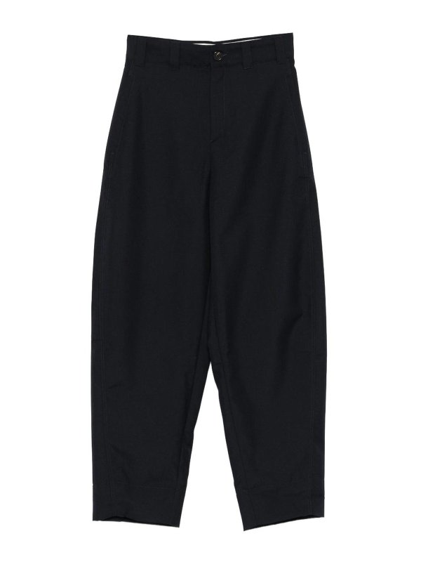 SOEUR: カジュアルトラウザー - カジュアルパンツ - ブルー