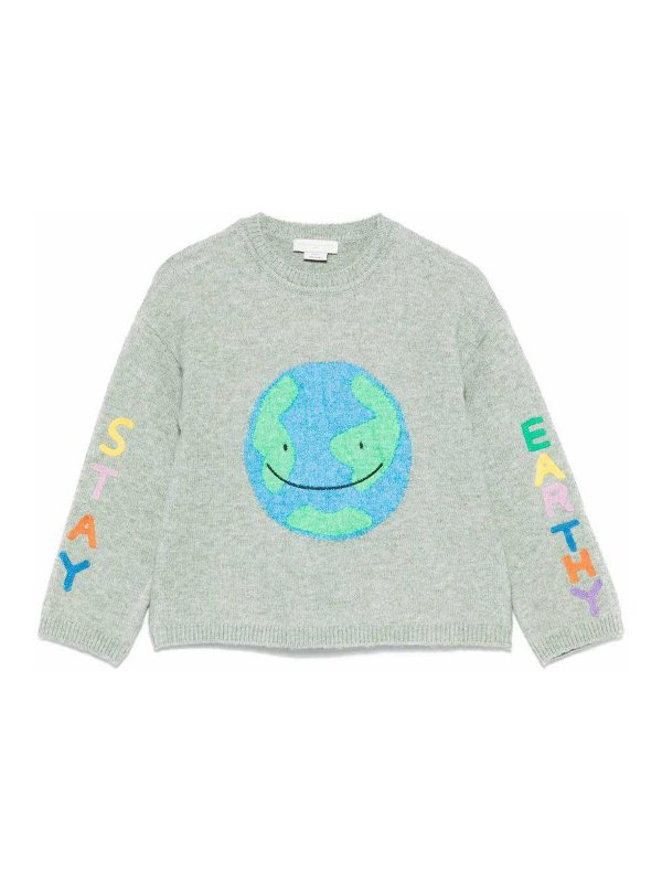 STELLA McCARTNEY: crew necks - Crew Neck Sweater With Prints