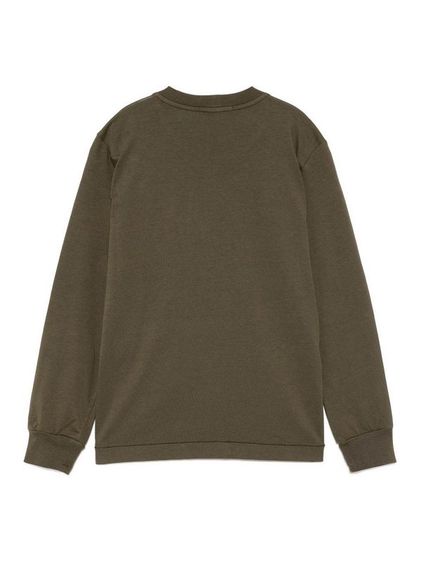 STONE ISLAND: crew necks online - Crewneck Sweatshirt With Logo Patch