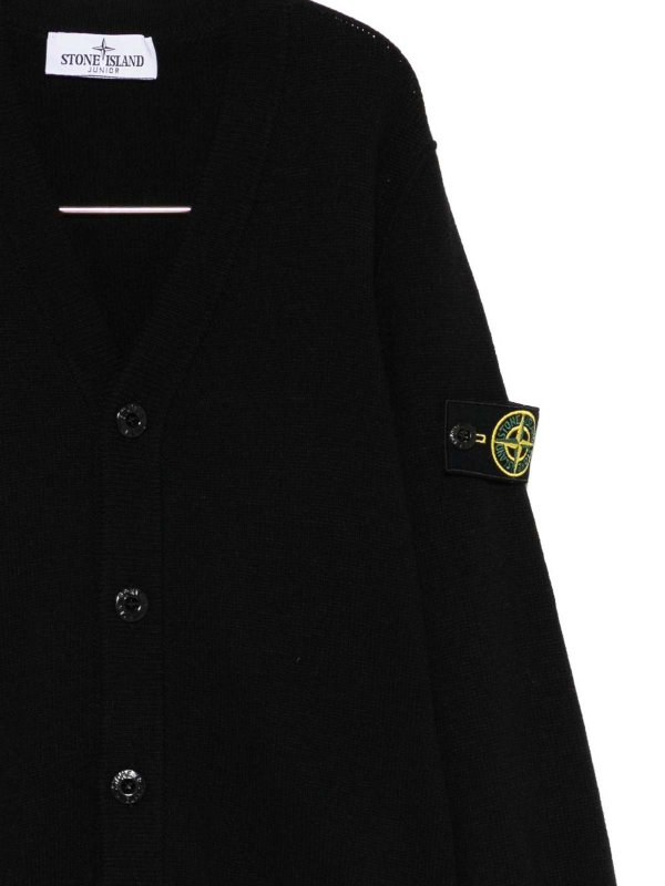 The Best Shops STONE ISLAND: Suéteres con cuello pico - Suéter Cuello Redondo - Negro