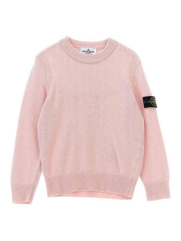 STONE ISLAND: crew necks - Crew Neck Sweater With Logo