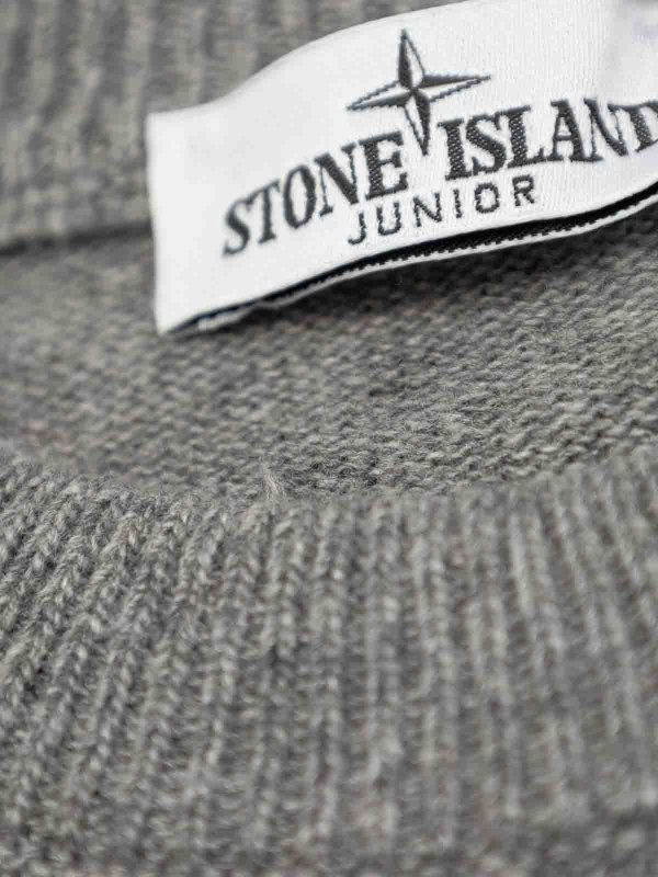 STONE ISLAND: Suéteres con cuello pico online - Suéter Cuello Redondo - Gris