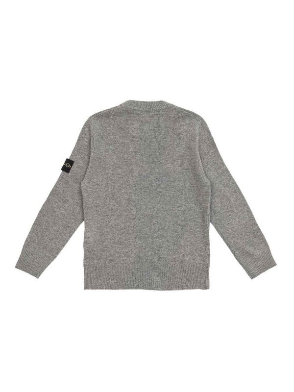 The Best Shops STONE ISLAND: Suéteres con cuello pico - Suéter Cuello Redondo - Gris
