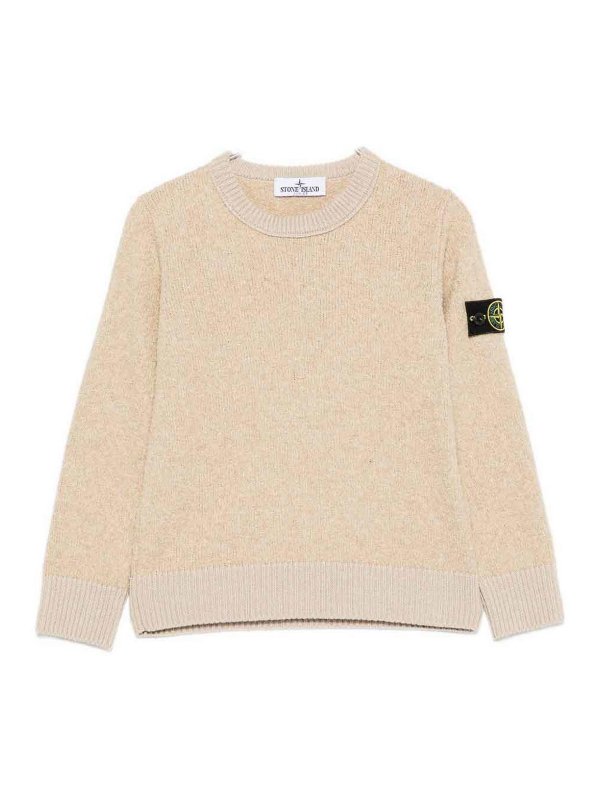 STONE ISLAND: crew necks - Crew Neck Sweater With Logo