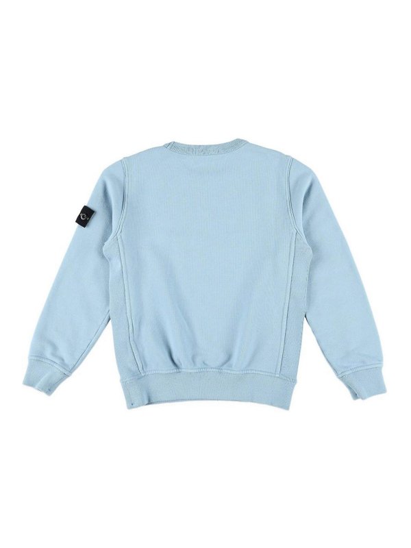 STONE ISLAND: Pull col rond online - Pull Col Rond - Bleu Clair